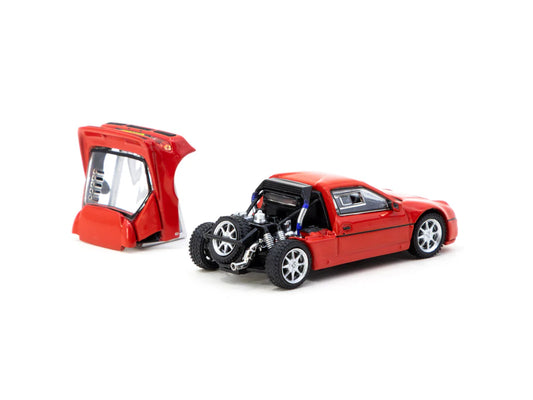 Tarmac Works 1:64 Ford RS200 Red - HOBBY64+