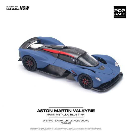 Pop Race 1:64 Aston Martin Valkrie Blue