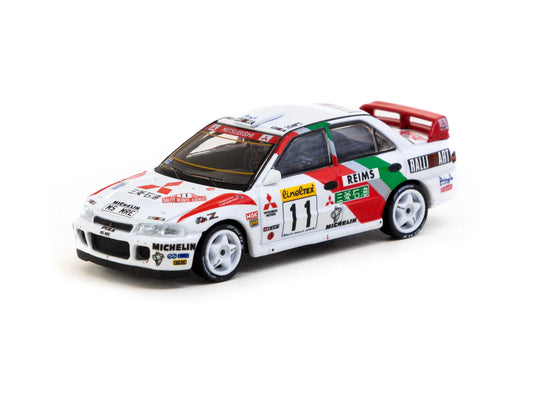 Tarmac Works 1:64 Mitsubishi Lancer Evolution II Rallye Monte-Carlo 1995 #11 - GLOBAL64