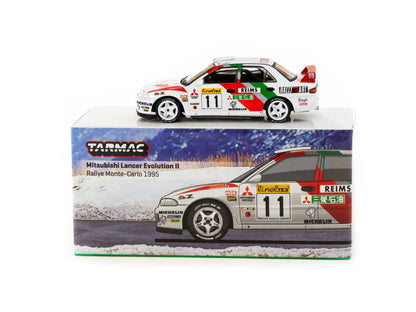 Tarmac Works 1:64 Mitsubishi Lancer Evolution II Rallye Monte-Carlo 1995 #11 - GLOBAL64
