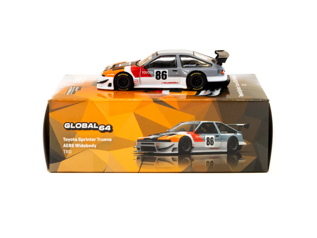 Tarmac Works 1:64 Toyota Sprinter Trueno AE86 Widebody TRD - GLOBAL64