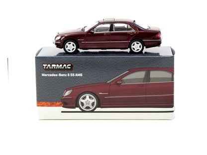 Tarmac Works 1:64 Mercedes-Benz S 55 AMG Bordeaux Red Metallic - GLOBAL64