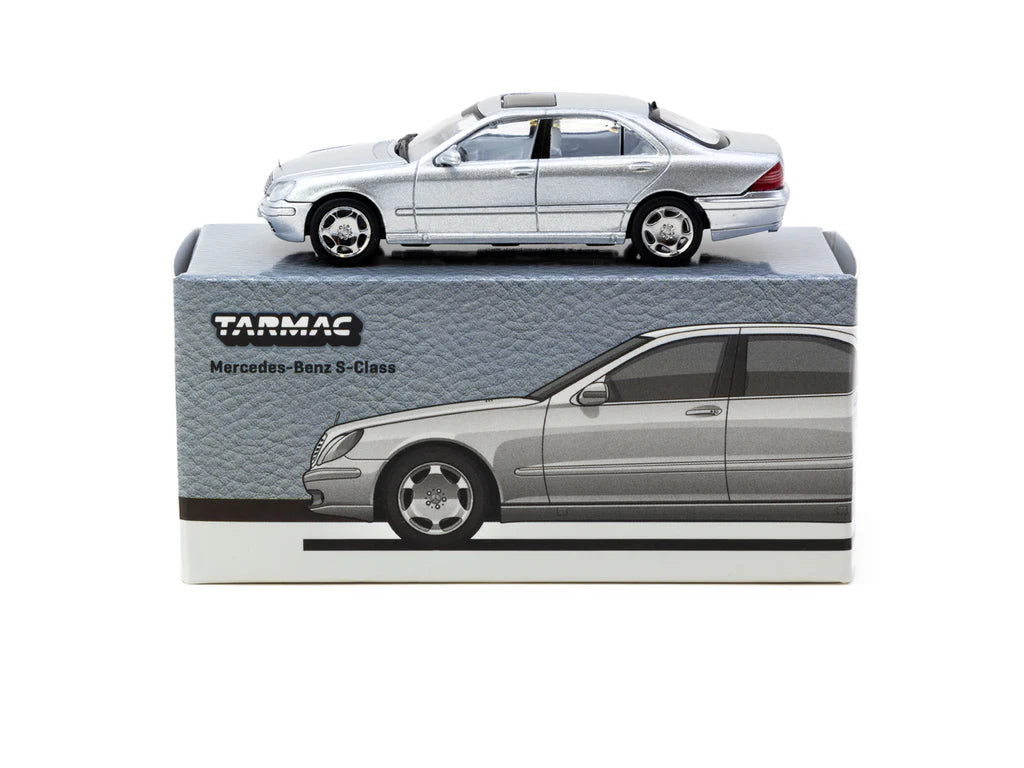 Tarmac Works 1:64 Mercedes-Benz S-Class Brilliant Silver Metallic - GLOBAL64