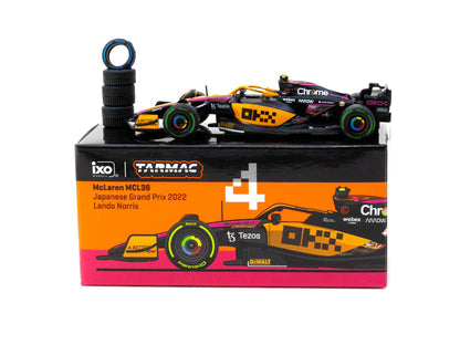 Tarmac Works 1:64 McLaren MCL36 Japanese Grand Prix 2022 Lando Norris #4 - GLOBAL64