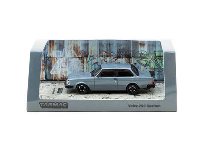 Tarmac Works 1:64 Volvo 242 Custom Grey - ROAD64